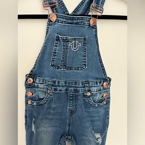 True religion kids overalls size 5
